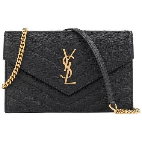 monogram ysl envelope chain wallet bag shopstyl|ysl monogram wallet price.